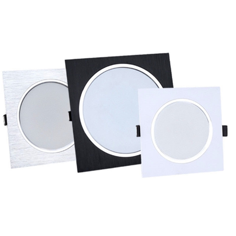 LED Ceiling Lamp Square 5W 10W 15W Dimmable 240v 20W Downlight LED Recessed Wall lamp for Kitchen/Home/Office Indoor Lighting