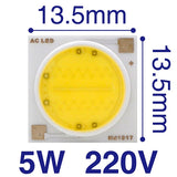 LED COB Lamp Chip 18W 15W 12W 9W 7W 5W 3W 220V 240V Input Smart IC Driver Fit For DIY Floodlight Spotlight Cold White Warm white