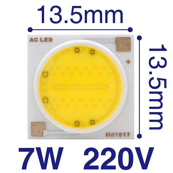 LED COB Lamp Chip 18W 15W 12W 9W 7W 5W 3W 220V 240V Input Smart IC Driver Fit For DIY Floodlight Spotlight Cold White Warm white