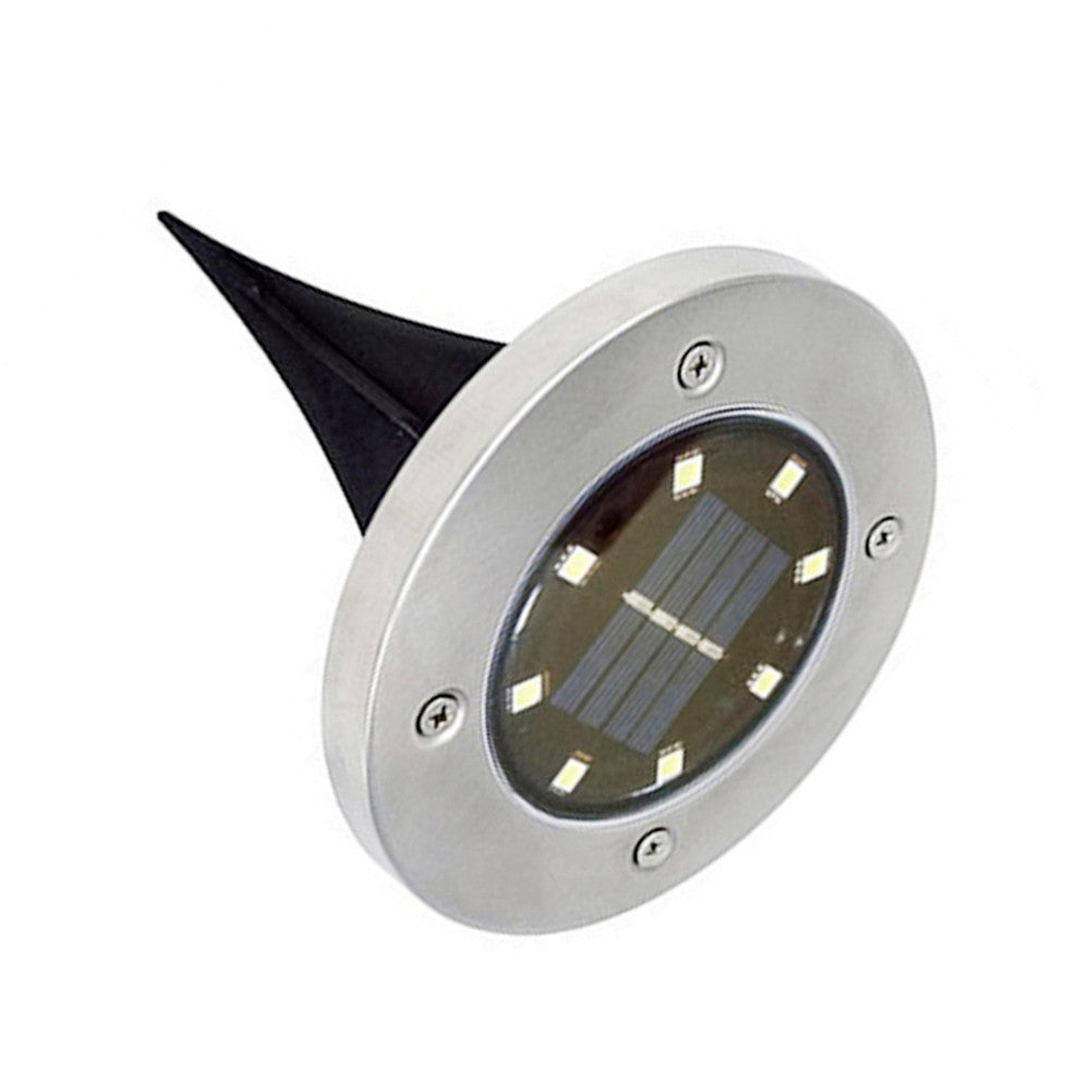 Solar Outdoor Ground Light with 8 LEDs