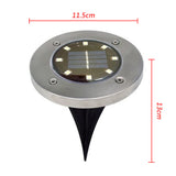 Solar Outdoor Ground Light with 8 LEDs