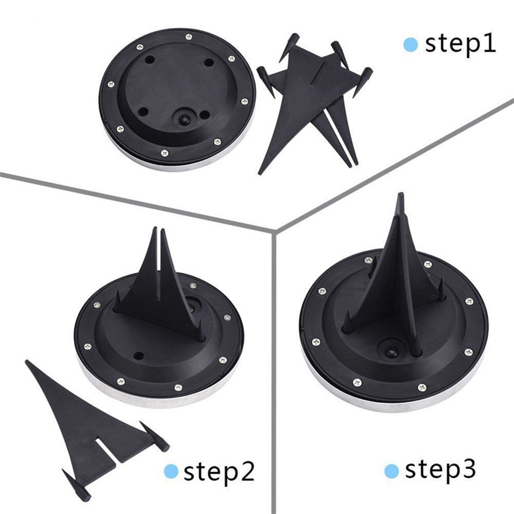 Solar Outdoor Ground Light with 8 LEDs