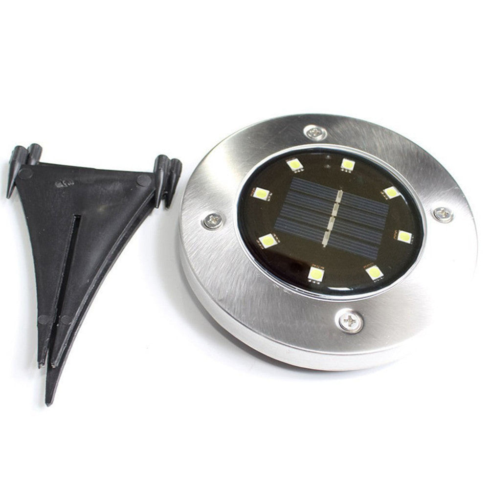 Solar Outdoor Ground Light with 8 LEDs