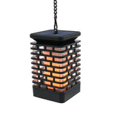 Solar Lights Flicking Flame Outdoor Solar Lantern Lamp Light Solar Powered LED Waterproof Hanging Light for garden yard pathway