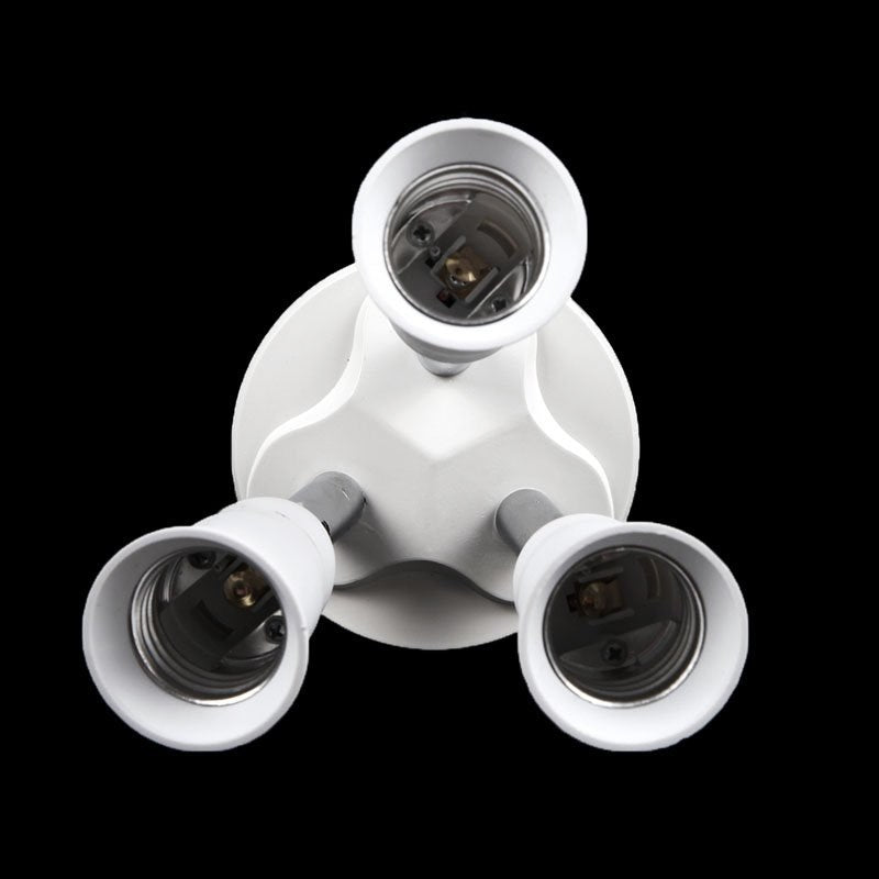 3 In 1 E27 to E27 LED Light Bulb Adapter