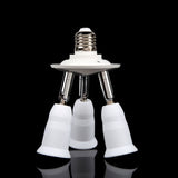 3 In 1 E27 to E27 LED Light Bulb Adapter