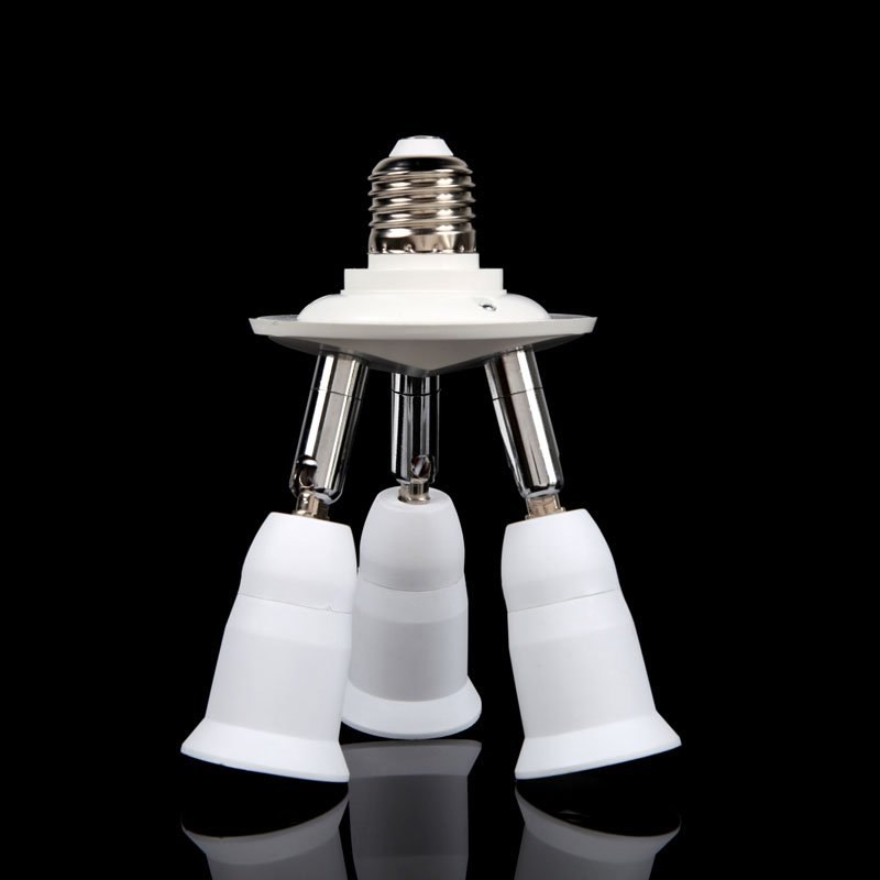 3 In 1 E27 to E27 LED Light Bulb Adapter