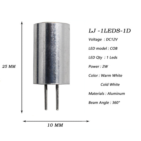 2W-8W G4 COB Automotive Aluminum LED Light