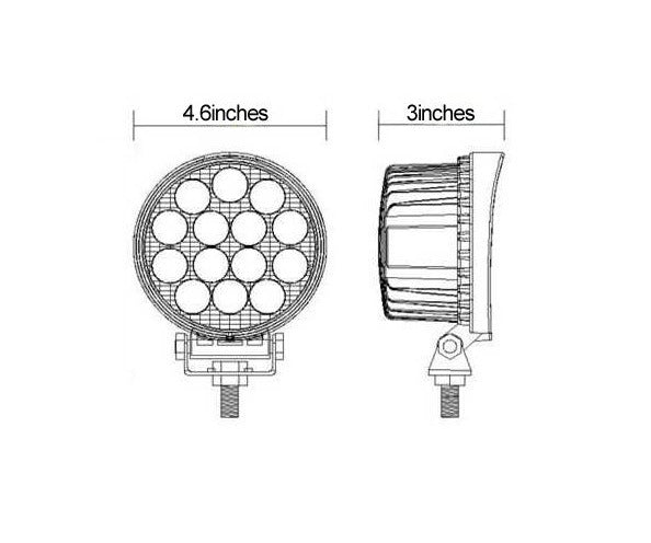 2x 42W Off Road Waterproof LED Spotlight