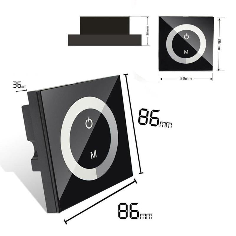 Digital LED Glass Touch Dimmer Controller