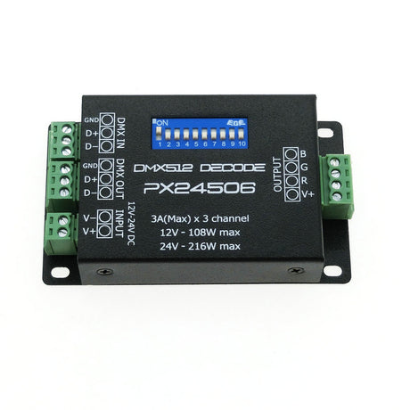 DMX512 Decoder and Driver - RGB Amplifier Controller