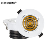 3w 5w 10w cob led downlight dimmable recessed lamp  home led epistar spot led kitchen 110v 220v