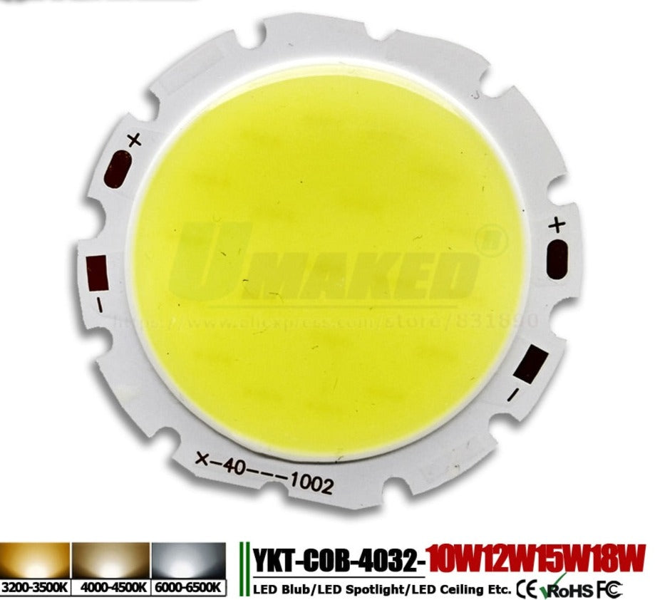 High Power LED Chip 3W 5W 7W10W 15W 20W 24W 30W 50W integrated SMD COB Beads Warm/Natural White Lamp Diode for led bulb spotlight