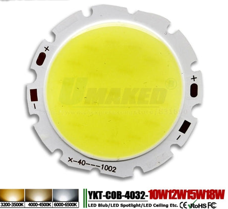 High Power LED Chip 3W 5W 7W10W 15W 20W 24W 30W 50W integrated SMD COB Beads Warm/Natural White Lamp Diode for led bulb spotlight