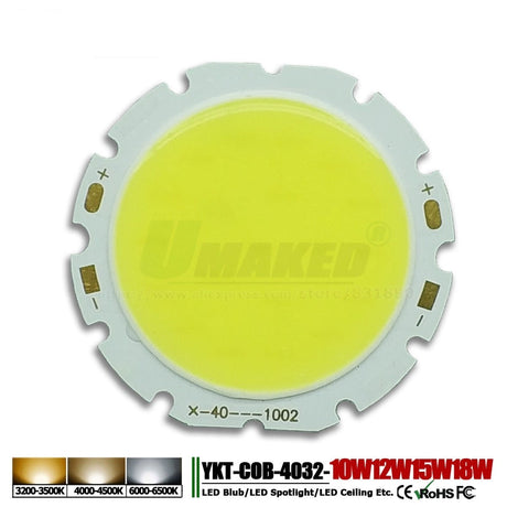 High Power LED Chip 3W 5W 7W10W 15W 20W 24W 30W 50W integrated SMD COB Beads Warm/Natural White Lamp Diode for led bulb spotlight