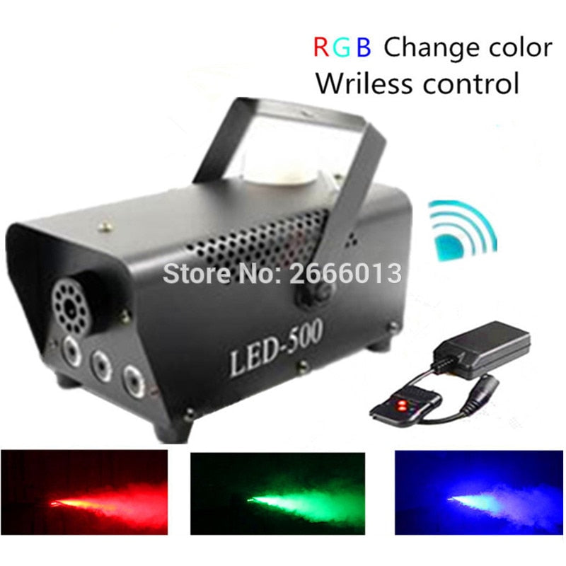 RGB LED Light &amp; Smoke Machine With Wireless Control