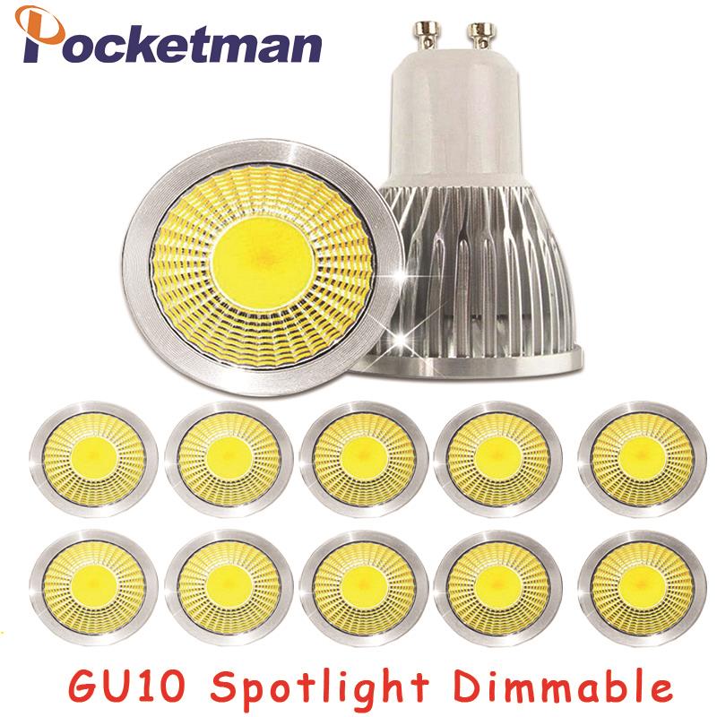 Led Dimmable Led Spotlight Bulb Light 15W 10W 7W Gu10 Led Cob Spot Light Lamp Gu10 Led Bulb AC85-265v Lampada