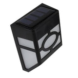 Solar Powered Wall Mount LED Light Outdoor Garden Path Landscape Fence Yard Lamp