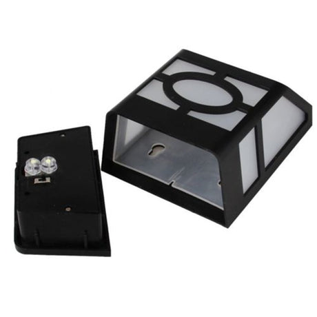 Solar Powered Wall Mount LED Light Outdoor Garden Path Landscape Fence Yard Lamp