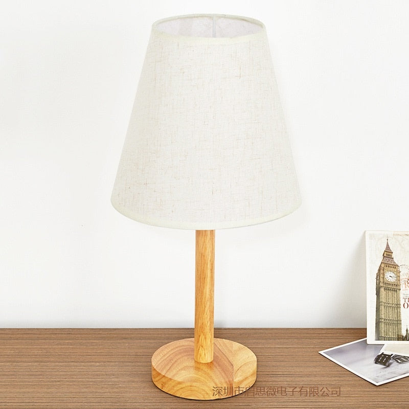 Table Lamp Modern Fashion Decoration E27 European Simple wooden table lamp for living room table lamp for bedroom Lighting