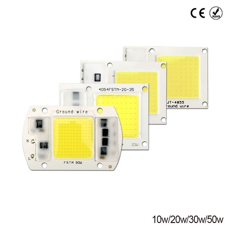 COB LED Chip 220V 50W 30W 20W 10W LED Matrix For Projectors Beads Cob Chip Spotlight for DIY Flood Light Outdoor Chip Lamp