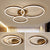 Creative rings modern led ceiling lights for living room bed room led lamp lamparas de techo ceiling lamp fixtures