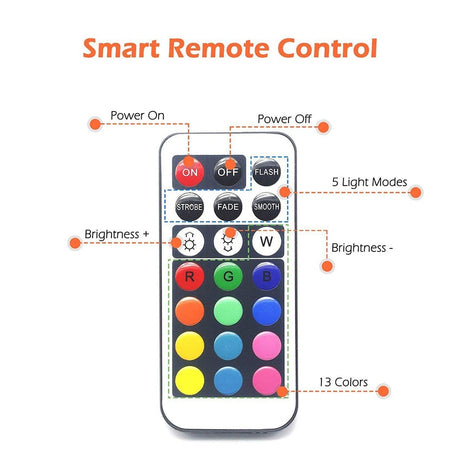 Battery Operated Waterproof RGB Submersible LED Light Underwater Night Lamp Tea Lights for vase, bowls, aquarium and party Wedding