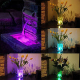 Battery Operated Waterproof RGB Submersible LED Light Underwater Night Lamp Tea Lights for vase, bowls, aquarium and party Wedding