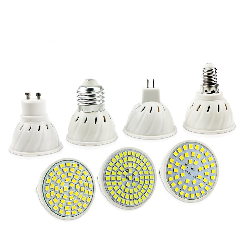 E27 E14 MR16 GU10 Lampard&#39;s LED Bulb 220V 240V Bombillases LED Lamp Spotlight 48 60 80 LED 2835 SMD Lampard&#39;s Spot cfl