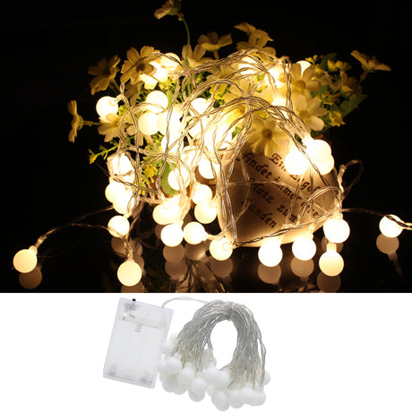 Fairy Garland LED Ball String Lights Waterproof For Christmas Tree Wedding Home Indoor Decoration Battery Powered