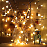 Fairy Garland LED Ball String Lights Waterproof For Christmas Tree Wedding Home Indoor Decoration Battery Powered