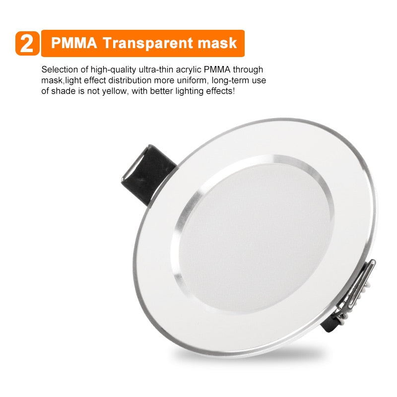 LED Downlight 4 pcs 3W 5W 7W 9W 12W 15W 220V 240V Recessed Round LED Lamp Light Indoor Lighting Warm White Cold White