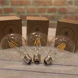 Filament Bulb G80 G95 G125 Big Global light bulb 2W 4W 6W 8W filament bulb E27 clear glass indoor lamp AC220V