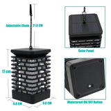 Solar Lights Flicking Flame Outdoor Solar Lantern Lamp Light Solar Powered LED Waterproof Hanging Light for garden yard pathway