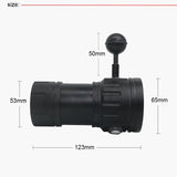 New LED Diving Flashlight Underwater 80M XHP70 / L2 Photography Video Camera Tactical Flashlight Blue +White LED Lantern Torch