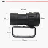 New LED Diving Flashlight Underwater 80M XHP70 / L2 Photography Video Camera Tactical Flashlight Blue +White LED Lantern Torch