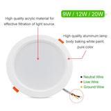 LED Downlight 3W 5W 9W 12W 20W Round Recessed Led Ceiling Downlight SMD 5730 Mini Spot Led For Bedroom Kitchen Indoor Lighting