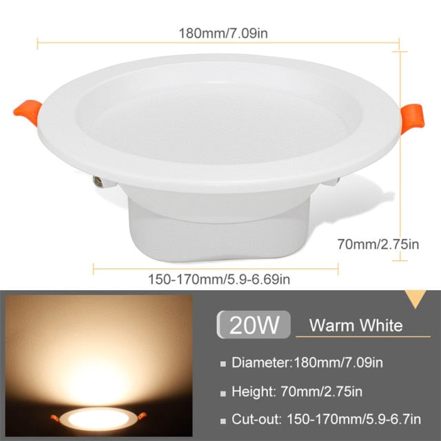 LED Downlight 3W 5W 9W 12W 20W Round Recessed Led Ceiling Downlight SMD 5730 Mini Spot Led For Bedroom Kitchen Indoor Lighting