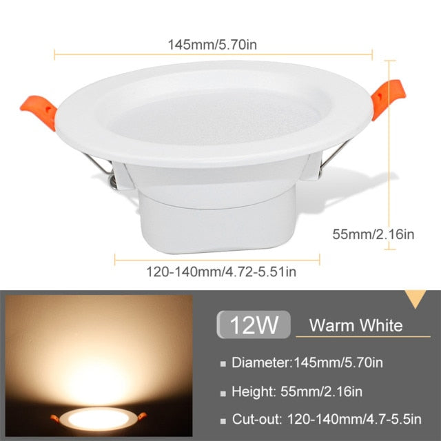 LED Downlight 3W 5W 9W 12W 20W Round Recessed Led Ceiling Downlight SMD 5730 Mini Spot Led For Bedroom Kitchen Indoor Lighting