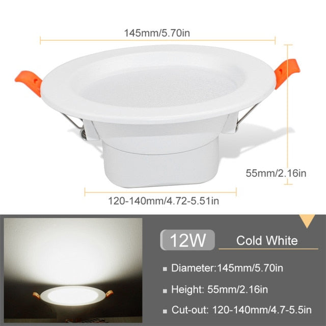 LED Downlight 3W 5W 9W 12W 20W Round Recessed Led Ceiling Downlight SMD 5730 Mini Spot Led For Bedroom Kitchen Indoor Lighting