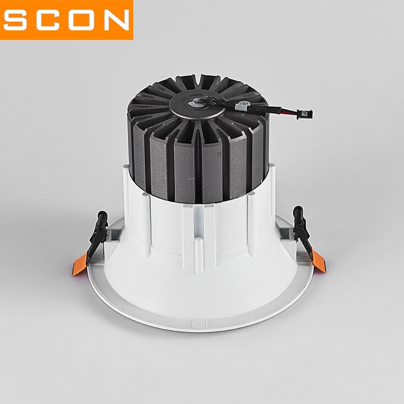 AC110-240V 4 inch 15W COB downlight  mall lobby High bay light CCT 3000K 4000K CRI Ra&gt;85 indoor modern industry light