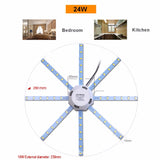 Energy Saving LED Bulb Plate Octopus Light 12W 16W 24W 220V