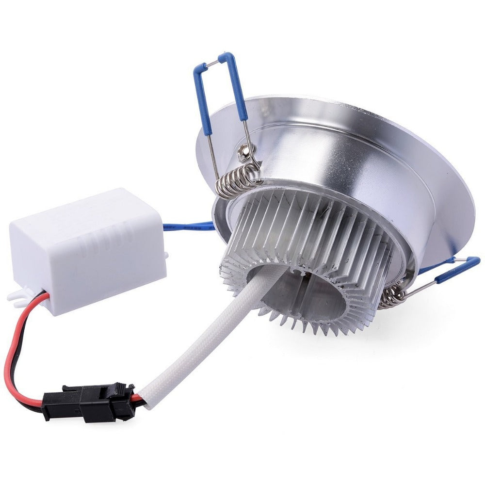 Pack of 10 Pocketman 110/220V 9W LED Ceiling Light Downlight,with LED Driver,Warm White Spotlight Lamp Recessed Lighting Fixture