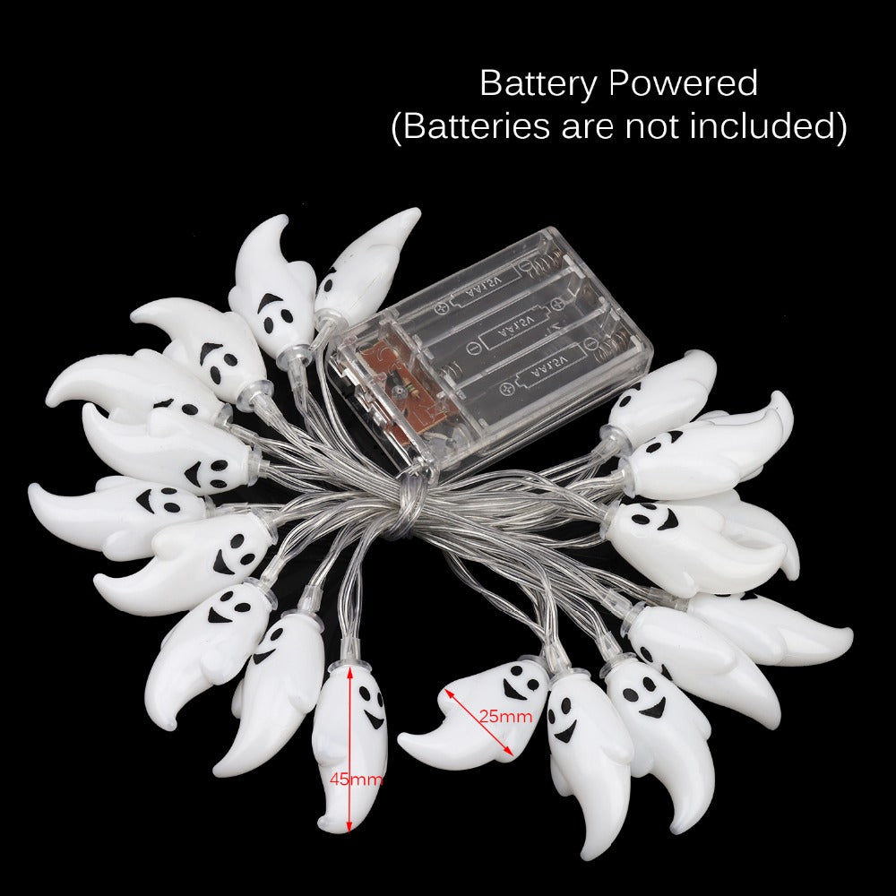 Cute Halloween Led String Light Ghost Skull Decorative Lights Fairy LED Garland Outdoor Indoor Decoration Battery Powered JQ