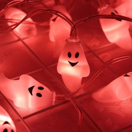 Cute Halloween Led String Light Ghost Skull Decorative Lights Fairy LED Garland Outdoor Indoor Decoration Battery Powered JQ
