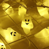 Cute Halloween Led String Light Ghost Skull Decorative Lights Fairy LED Garland Outdoor Indoor Decoration Battery Powered JQ