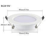 Promotion 5W 10W LED RGB bulb AC85~265V LED RGB DownLight LED Ceiling Lamp 16Colors + Remote Controller Best Limited Offer