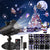 Christmas Laser Projector Animation Effect IP65 Indoor/Outdoor Halloween Projector 12 Patterns Snowflake/Snowman Laser Light