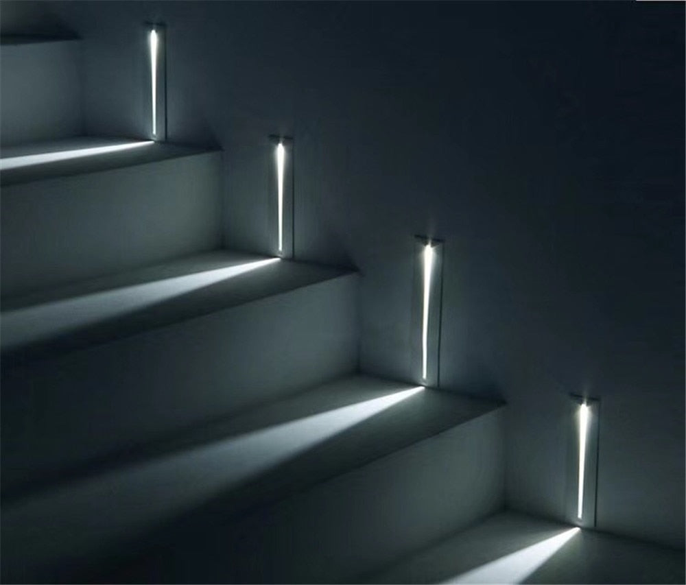 3W Recessed Led Stair Light AC85-265V Indoor Corner Wall lights Step Decoration Lamp Hallway staircase Lamps With Chip