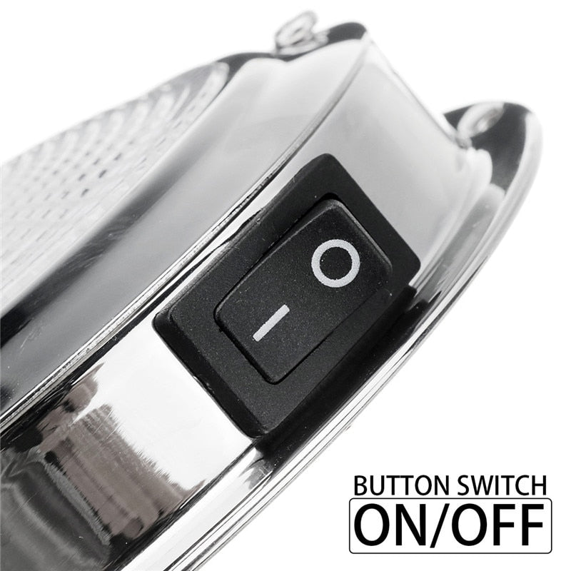 Interior LED Ceiling Lamp Light with Switch for RV Car Boats Ceiling Dome Light 12V 70W Downlight